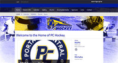 Desktop Screenshot of portagecentralhockey.com
